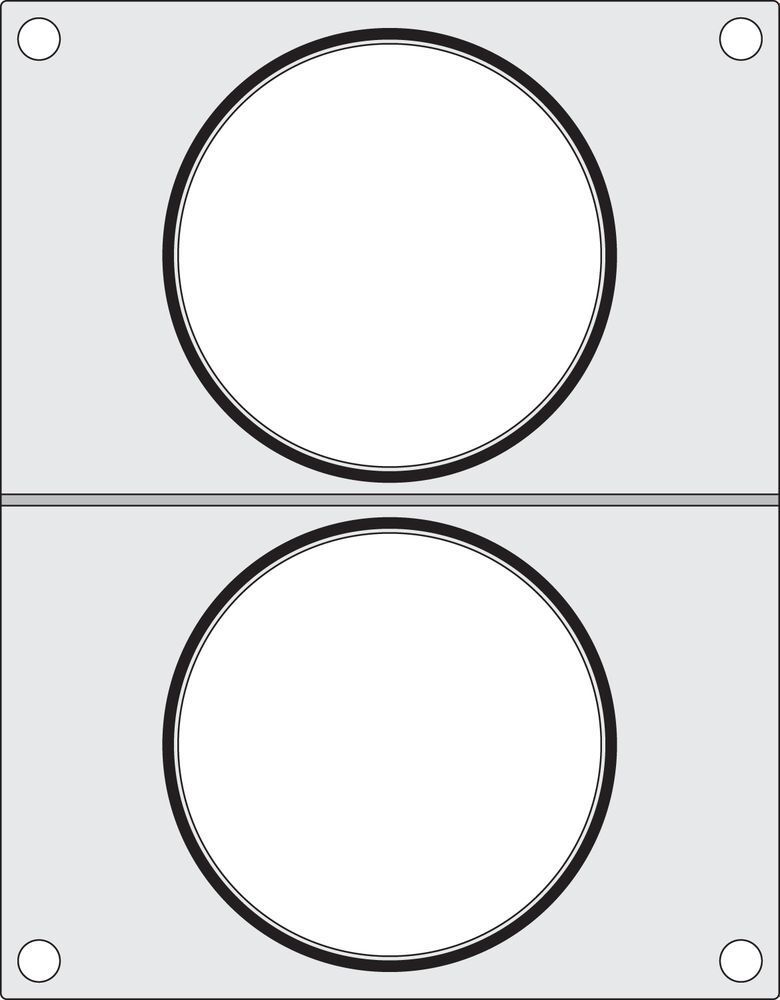 Traysealer matrix, HENDI, 2x soepcontainer ø115 mm