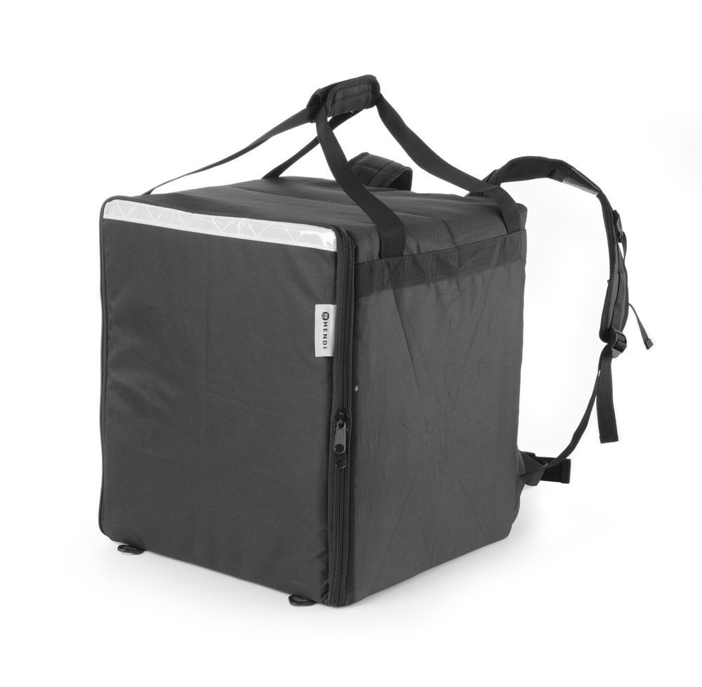Pizza &amp; voedsel bezorgrugtas geïsoleerd, HENDI, 75,2L, Zwart, 410x410x(H)480mm