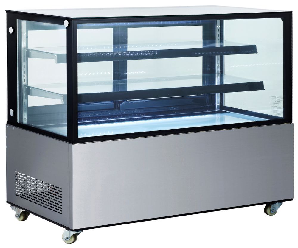Koelvitrine met 2 schappen, Arktic, 510L, 230V/490W, 1524x677x(H)1230mm