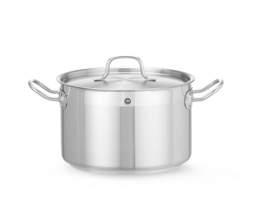 Kookpan middel - met deksel, HENDI, Profi Line, 7L, ø240x(H)150mm