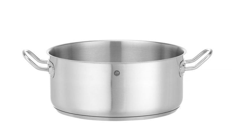 Kookpan laag - zonder deksel, HENDI, Kitchen Line, 7,3L, ø280x(H)120mm