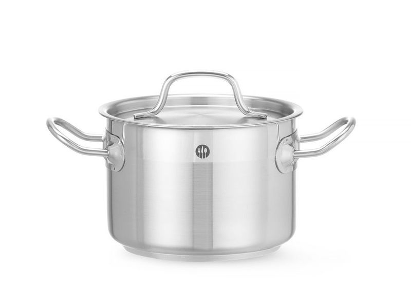 Kookpan middel - met deksel, HENDI, Profi Line, 2L, ø160x(H)110mm