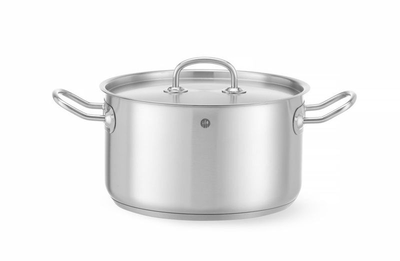 Kookpan middel - met deksel, HENDI, Kitchen Line, 6L, ø240x(H)135mm