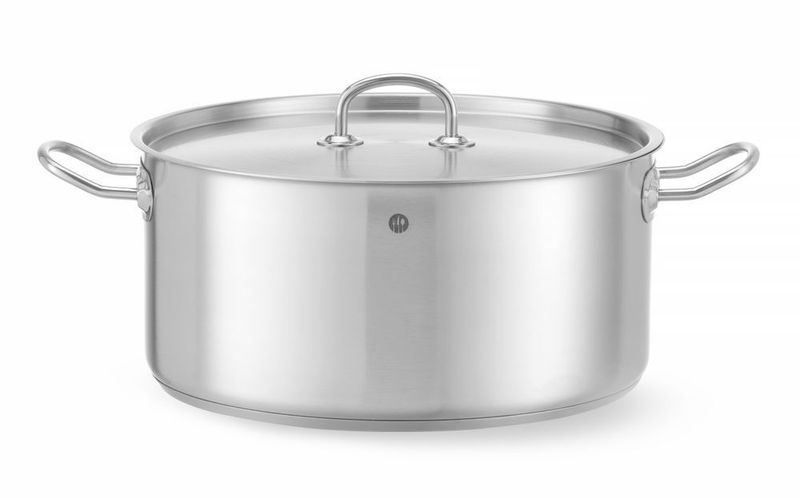 Kookpan laag - met deksel, HENDI, Kitchen Line, 12L, ø320x(H)150mm