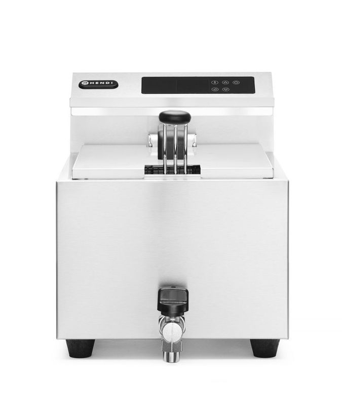 Friteuse Profi Line met aftapkraan digitaal - 8 l, HENDI, Profi Line, 8L, 230V/3500W, 305x515x(H)345mm