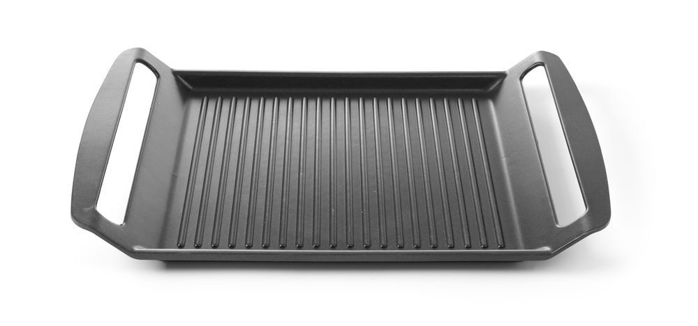 Grillplaat voor inductiekookplaten, HENDI, 390x260x(H)35mm
