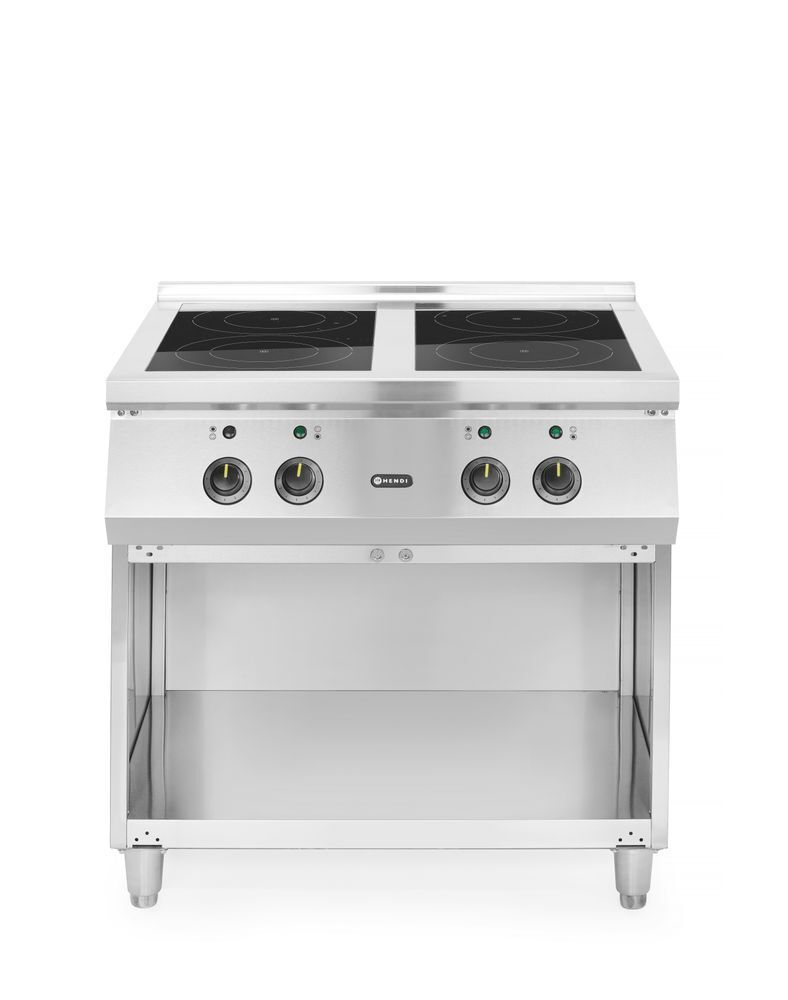 Inductiefornuis 4-pits, HENDI, 400V/17000W, 800x720x(H)854mm