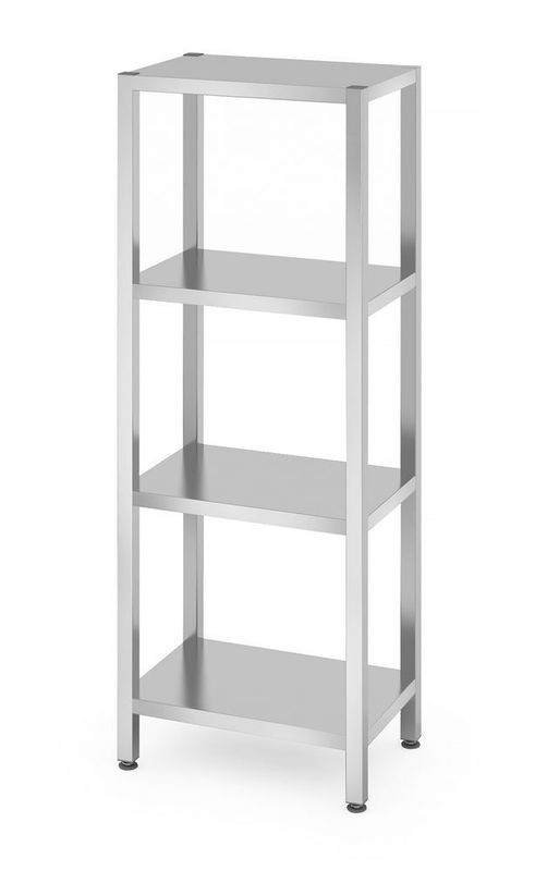 Dubbel verstelbare wandplank, met twee stalen beugels, HENDI, 800x300x(H)600mm