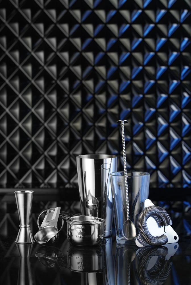 Barlepel met stamper, Bar up, 27x27x(H)266mm