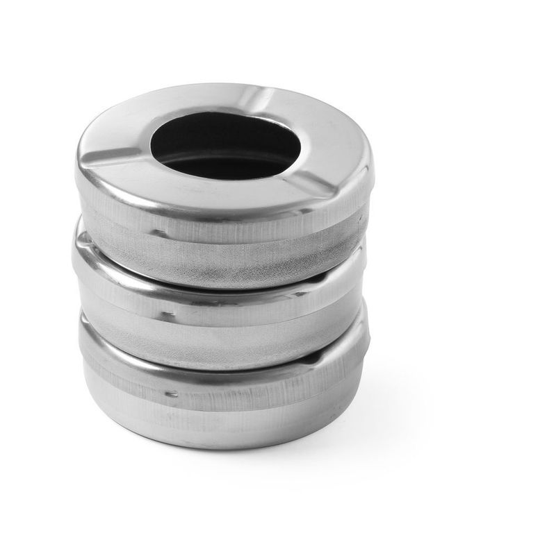 Asbak met deksel, HENDI, 3 st., ø90x(H)28mm