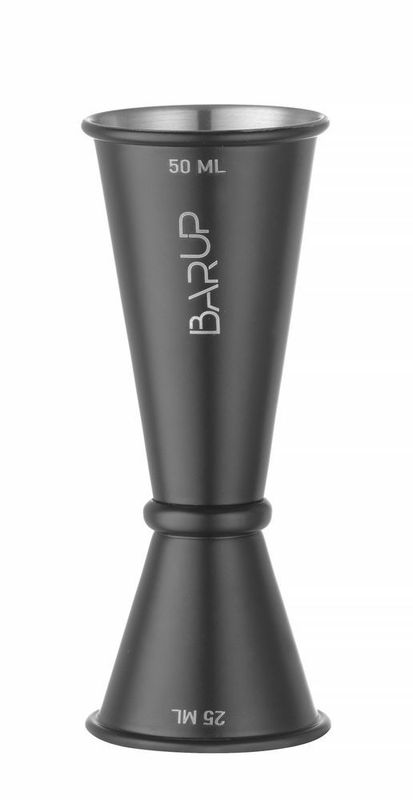 Barmaatje 25/50 ml, Bar up, Zwart, ø45x(H)110mm