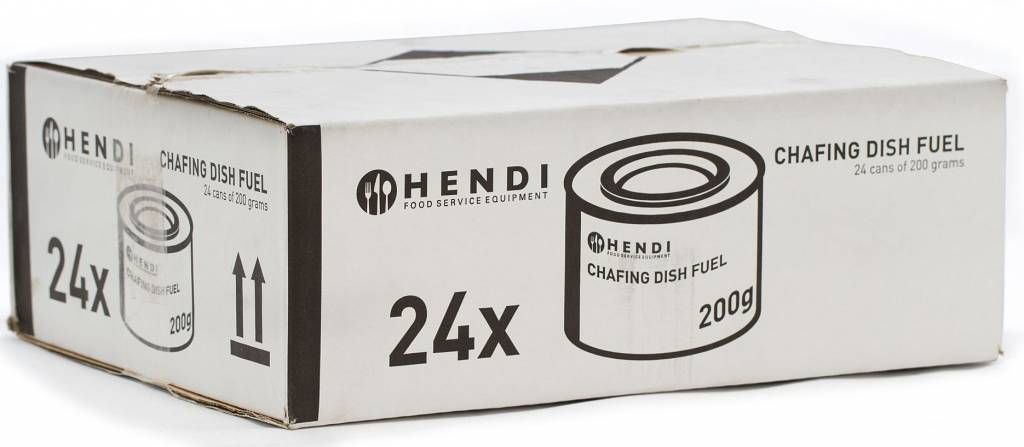 Brandpasta - blikje 200 g ethanol Hendi 24 stuks