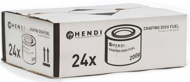 Brandpasta - blikje 200 g ethanol Hendi 24 stuks