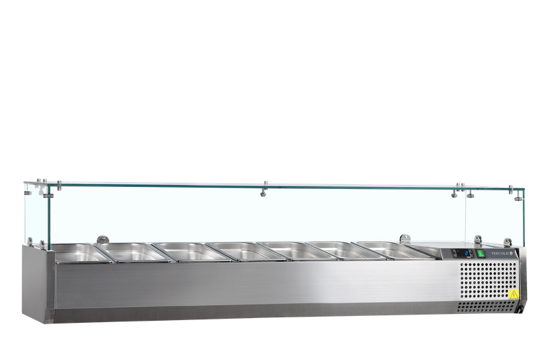 Opzetkoeling GN1/4 - Glas opkant