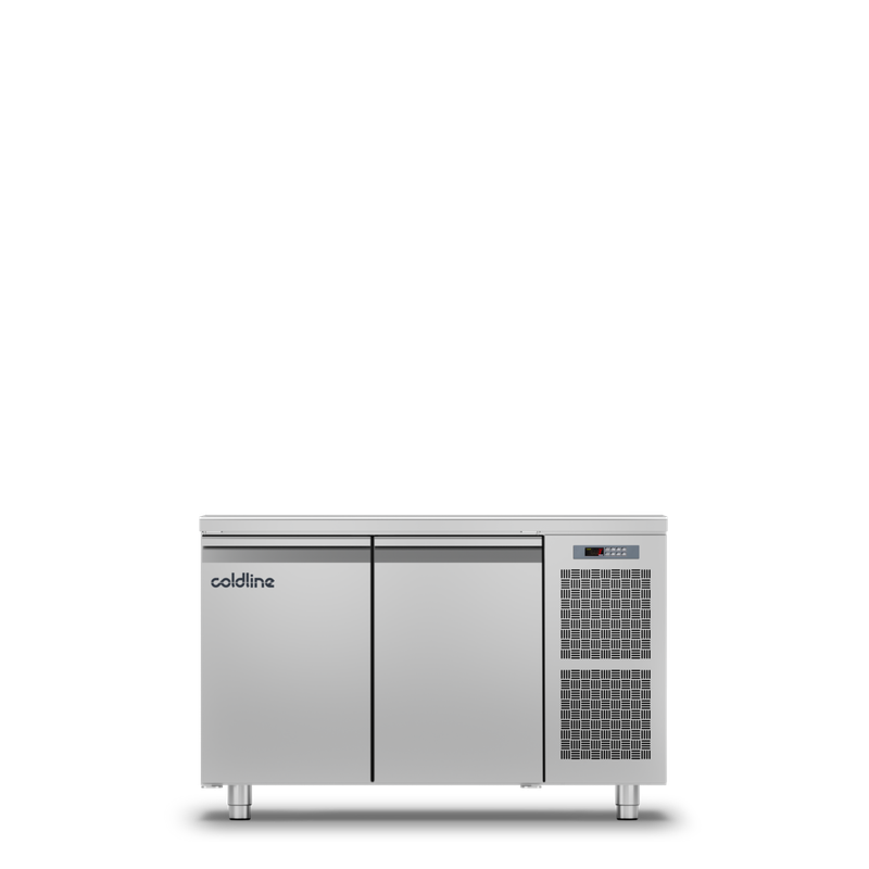 Geventileerde koelwerkbank 2 deurs GN1/1