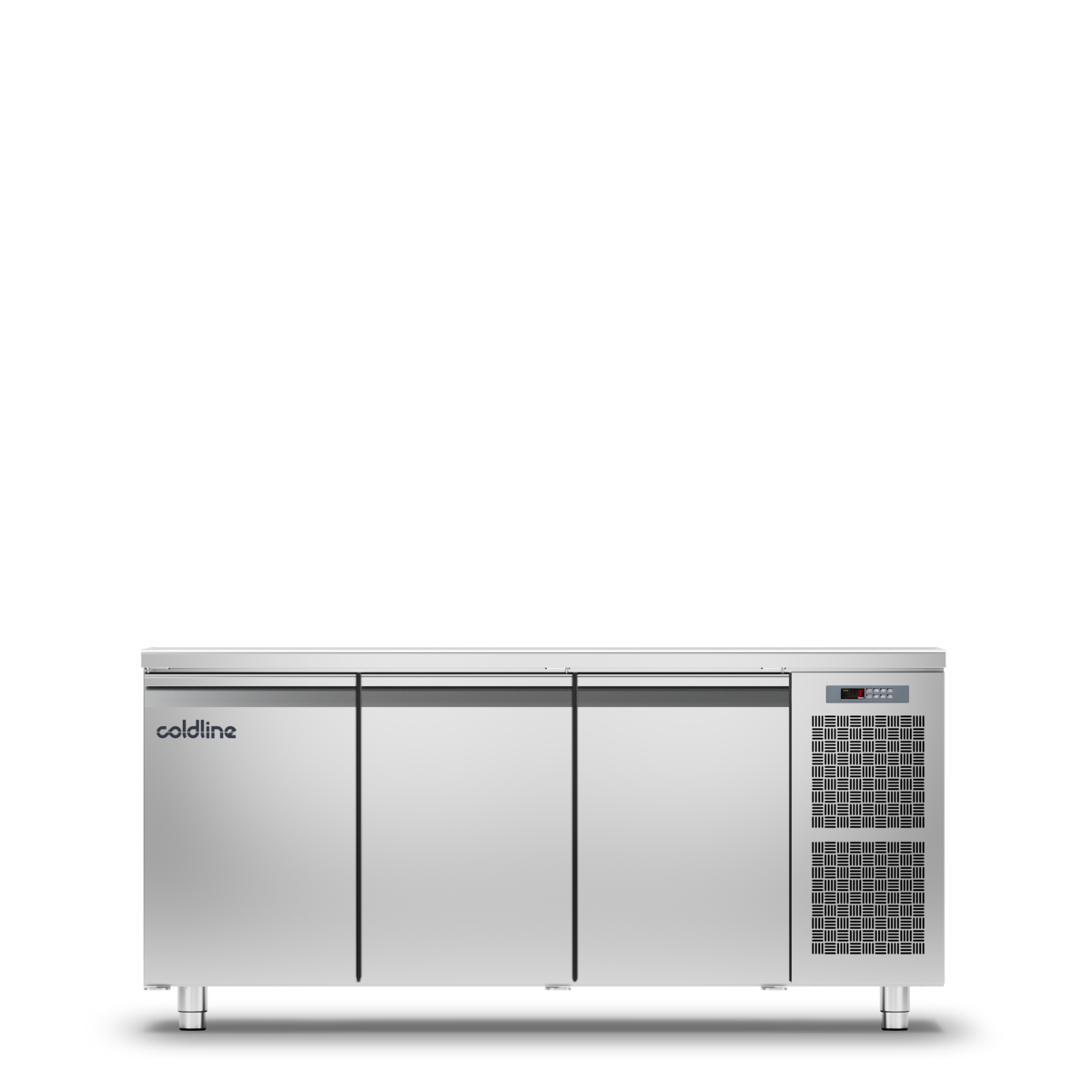 Geventileerde koelwerkbank 3 deurs GN1/1