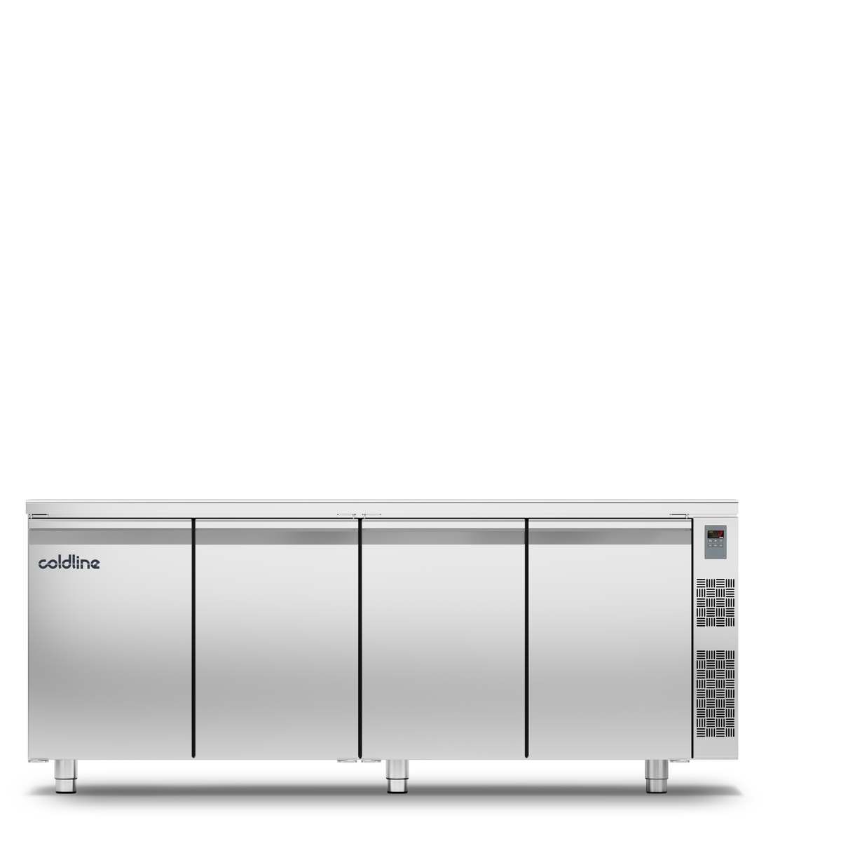 Geventileerde koelwerkbank 4 deurs GN1/1  - zonder koelgroep