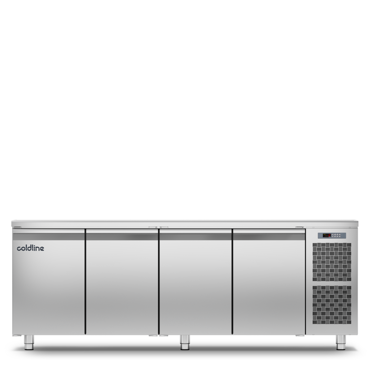 Geventileerde koelwerkbank 4 deurs GN1/1