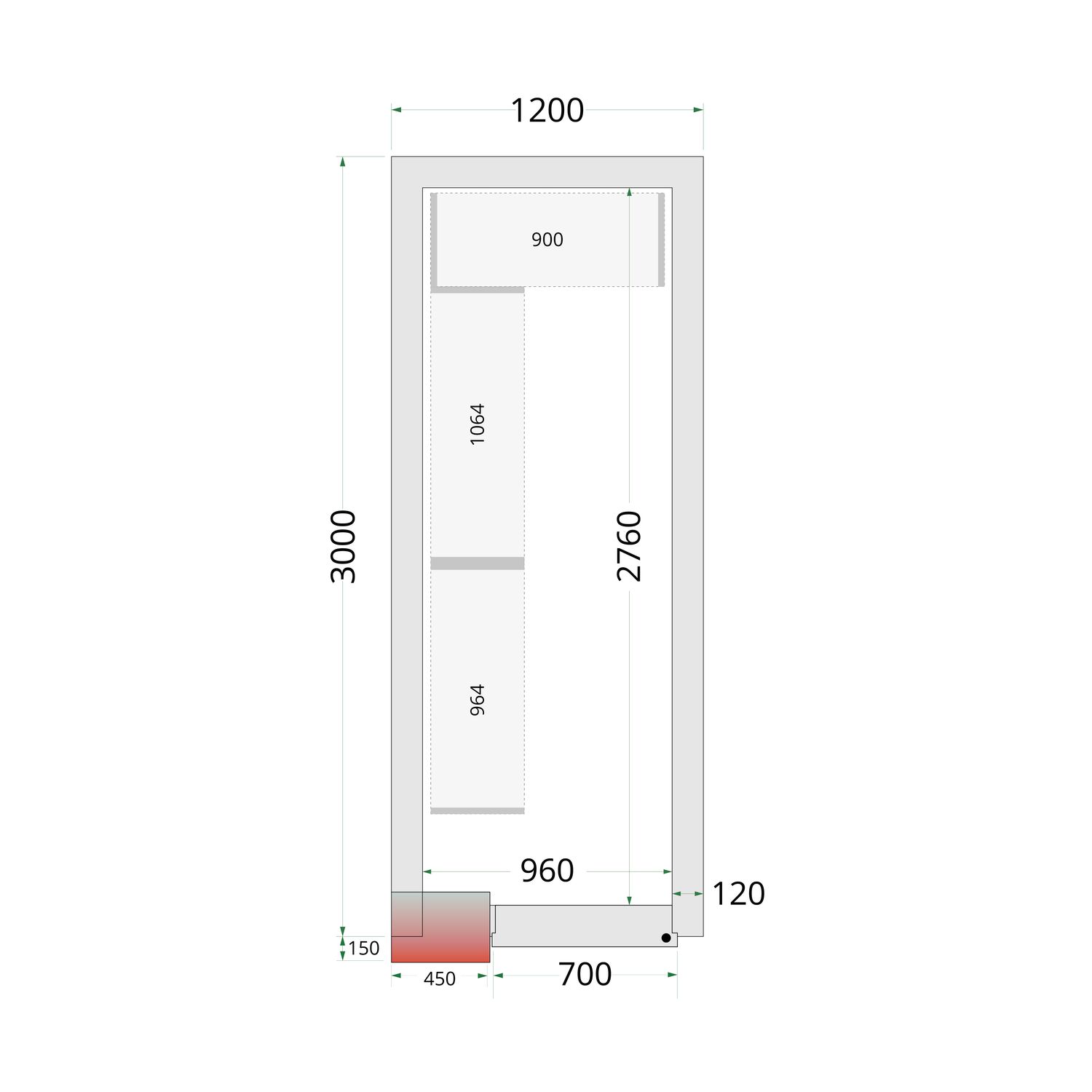 Vriesruimte (Compleet met monoblock)