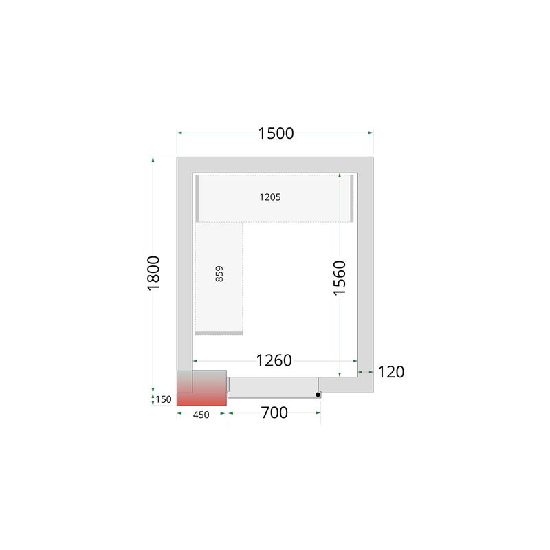 Vriesruimte (Compleet met monoblock)