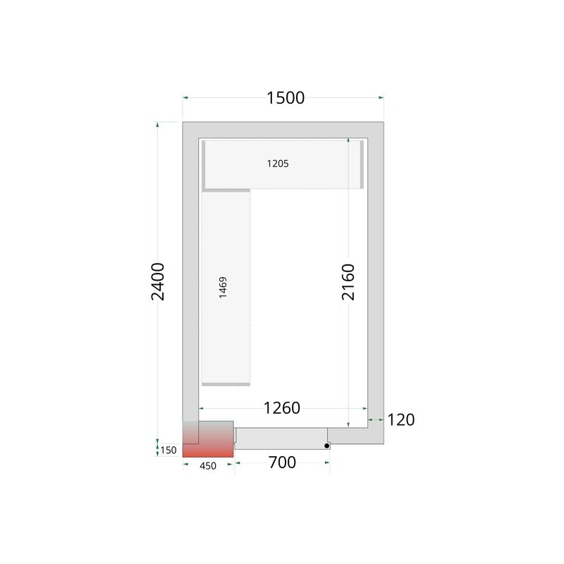 Vriesruimte (Compleet met monoblock)