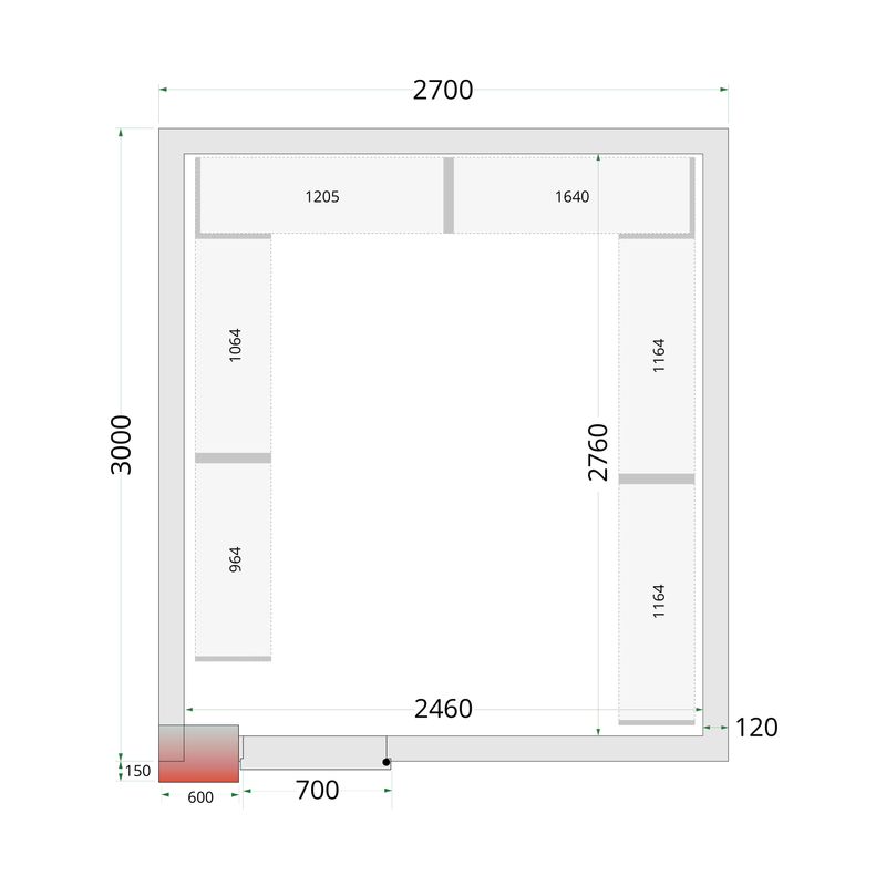 Vriesruimte (Compleet met monoblock)