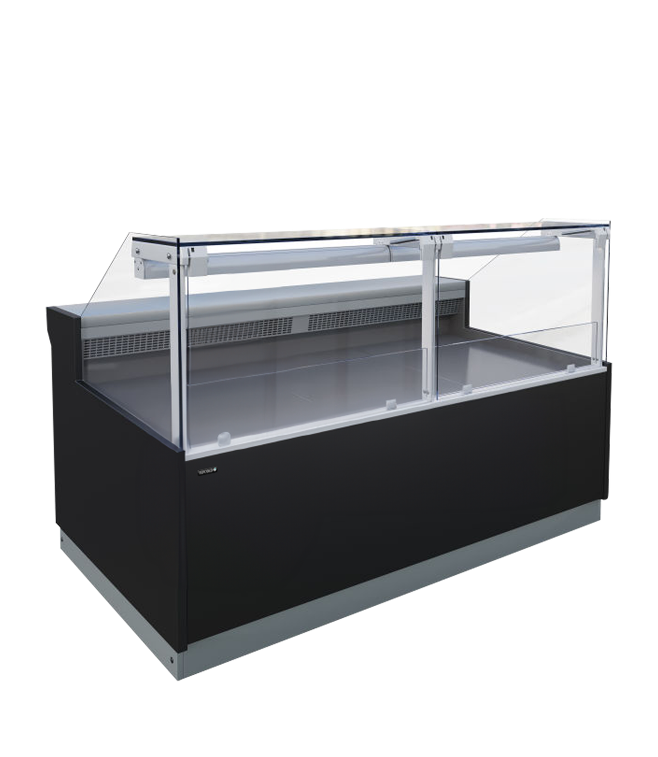 Geventileerde zwarte koeltoonbank