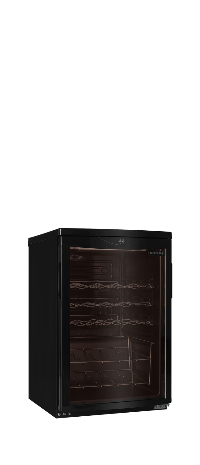 Zwarte wijnkoeler - Under counter