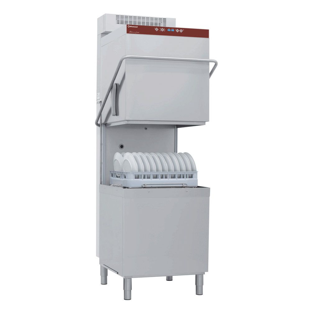 Kapvaatwasser &amp; pottenwasser, mand 600x500 mm + waterverzachter in continu + damp condensor-recuperator &quot;Full Hygiene&quot;