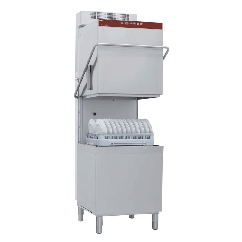 Kapvaatwasser &amp; pottenwasser, mand 600x500 mm + waterverzachter in continu + damp condensor-recuperator &quot;Full Hygiene&quot;