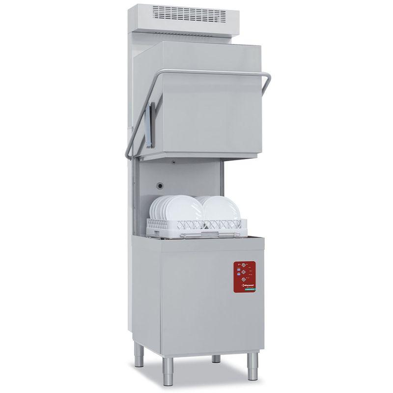 Kapvaatwasser, mand 500x500 mm &quot;Full Hygiene&quot;, met doorlopende ontharder + damp condensor-recuperator