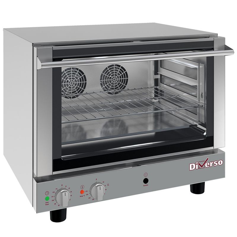 Elektrische convectieoven, 4x 600x400 mm + manuele bevochtiger