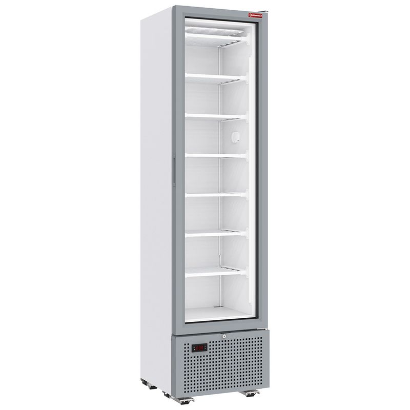 Negatieve gekoelde vitrine 221 liter - 7 vaste niveaus - WIT