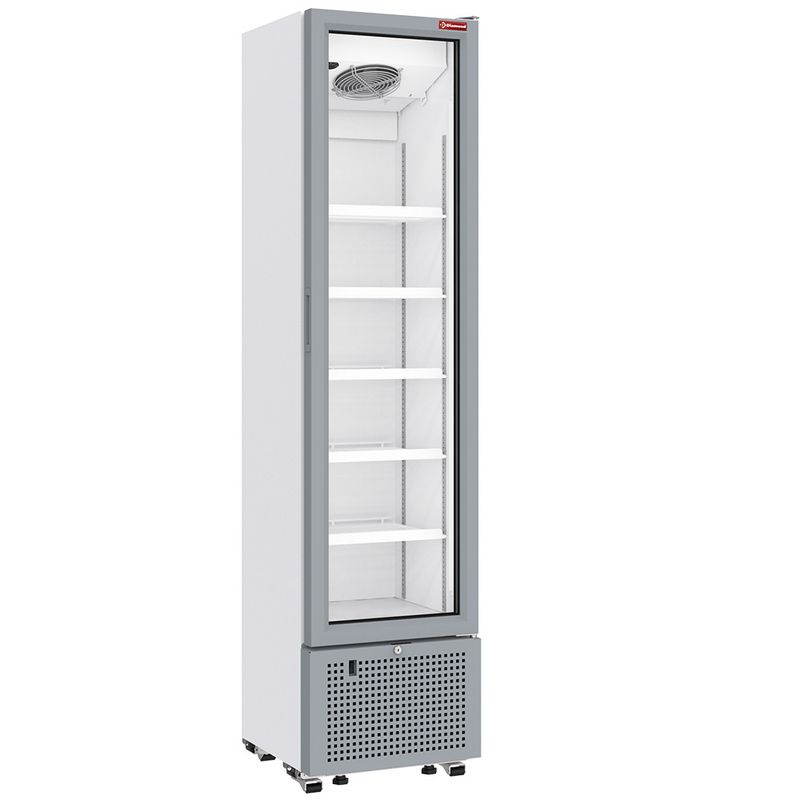 Positieve gekoelde vitrine 221 liter WIT