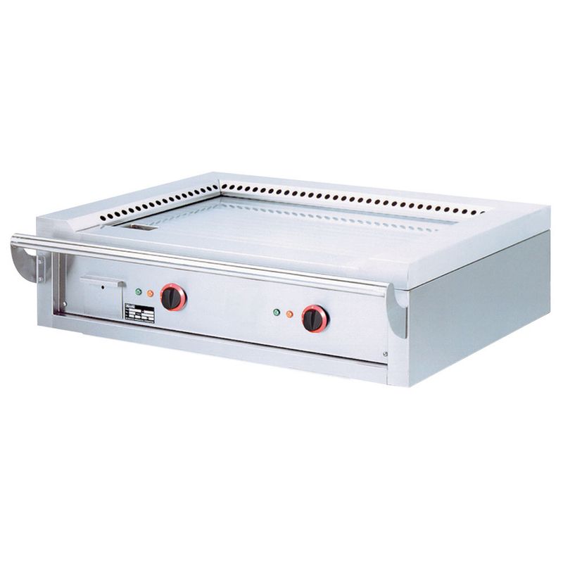 Elektrische &quot;Teppanyaki&quot; plaat, 2 zones (2x 5,85 kW), tafelmodel -Top-