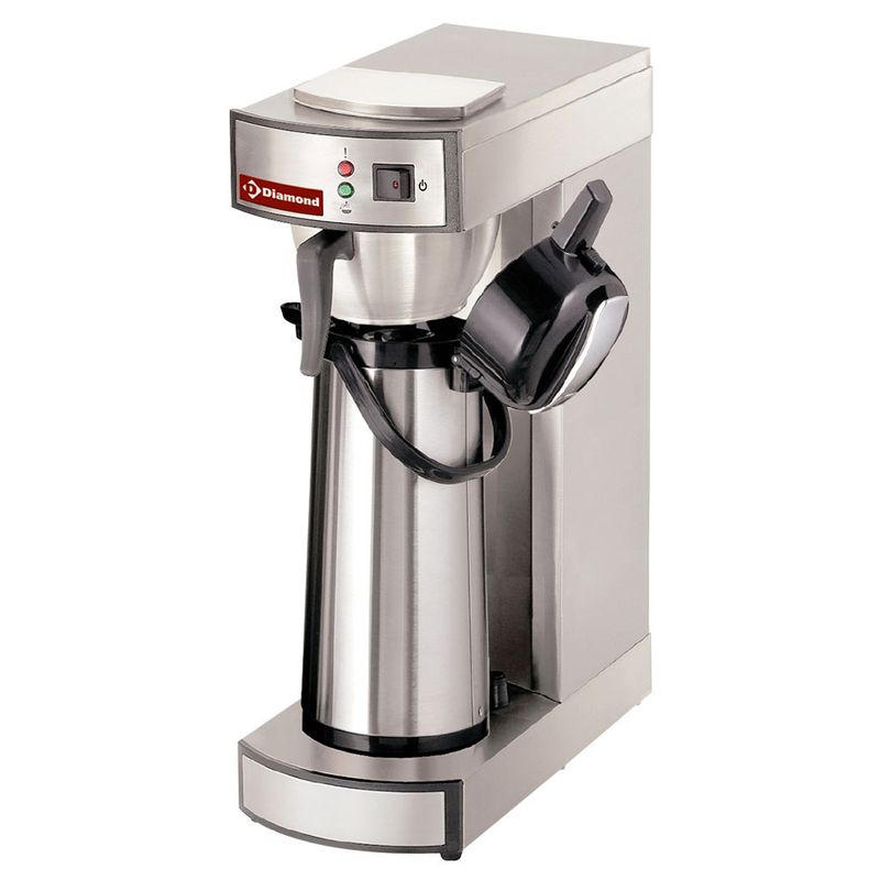 Koffiepercolator - 1 groep met thermos 2,2 Lit. - Halfautomatisch