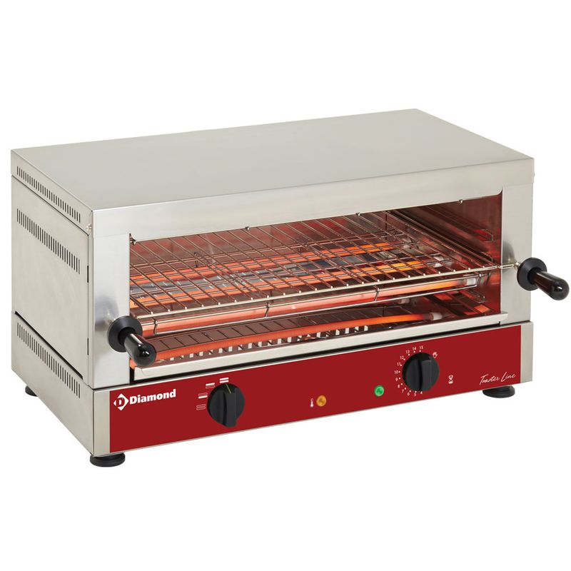 Elektrische toaster-salamander GN 1/1, 1 verdieping (520x320), met &quot;Quartz&quot;