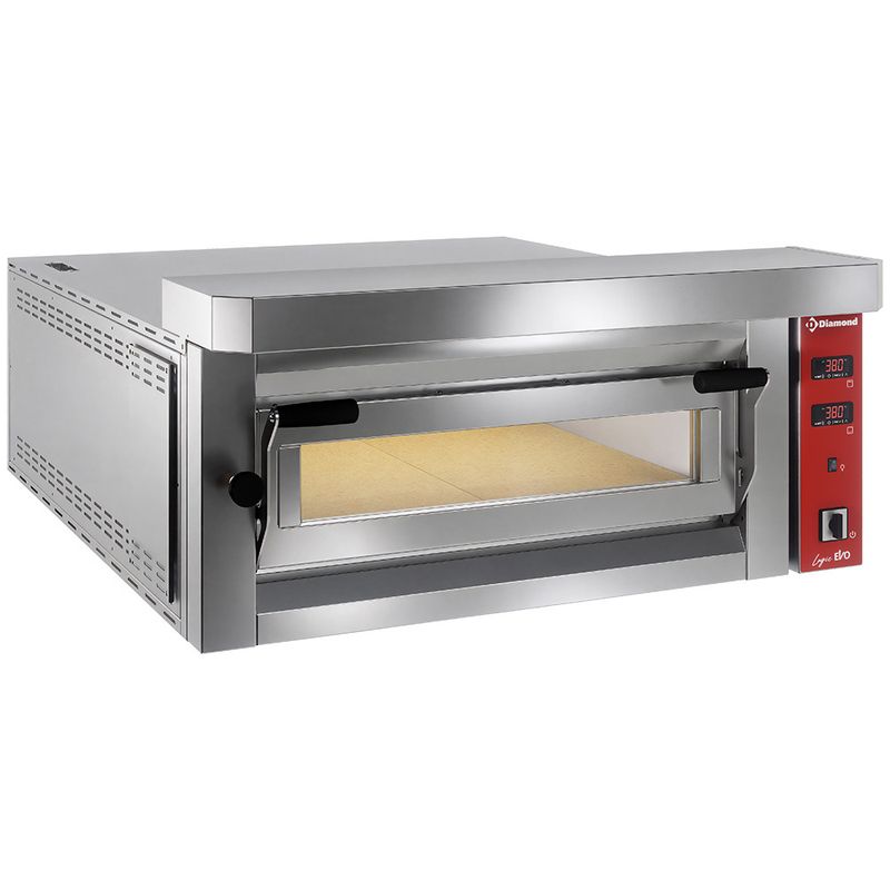 Elektrische pizzaoven, 6 pizzas 350 mm - FULL vuurvaste steen