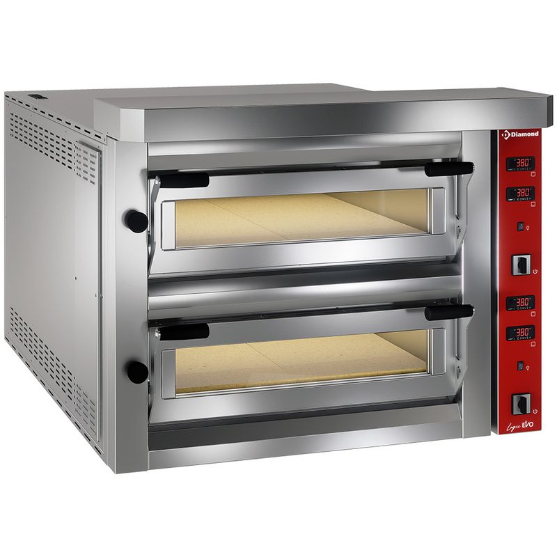 Elektrische pizzaoven, 2x 6 pizzas