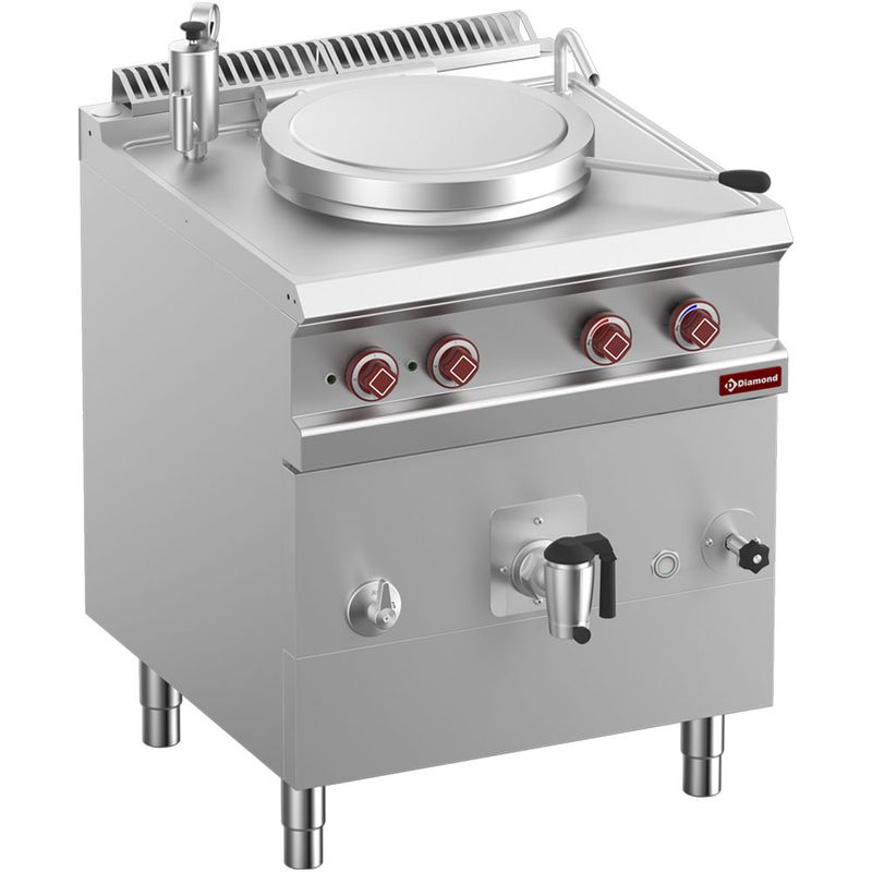 Ronde elektrische kookketel  50 liter, indirecte verwarming