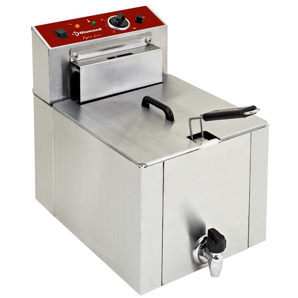 Elektrische friteuse tafelmodel  &quot;S-POWER&quot; 12 liter + kraan