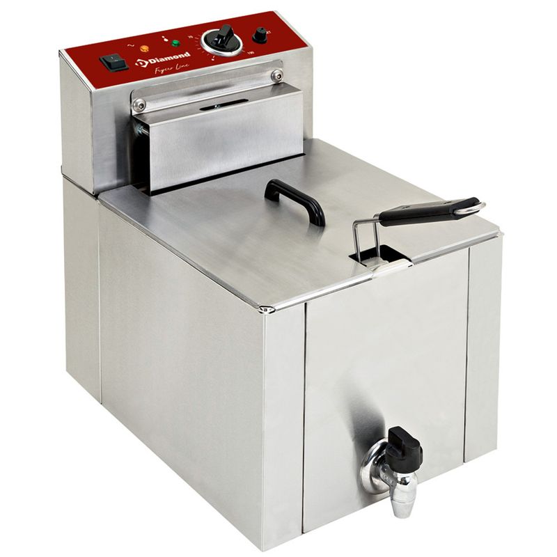 Elektrische friteuse tafelmodel  &quot;S-POWER&quot; 12 liter + kraan