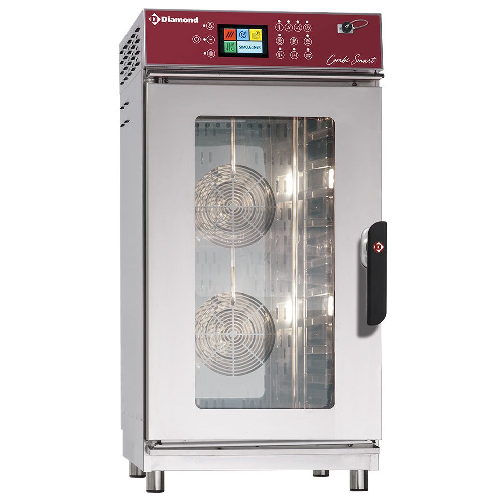 Elektrische oven stoom/convectieoven, 11x GN1/1 Touch Screen  + Auto-Cleaning
