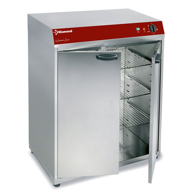 Geventileerde warmkast (of) warmhoudkast, 2 klapdeuren