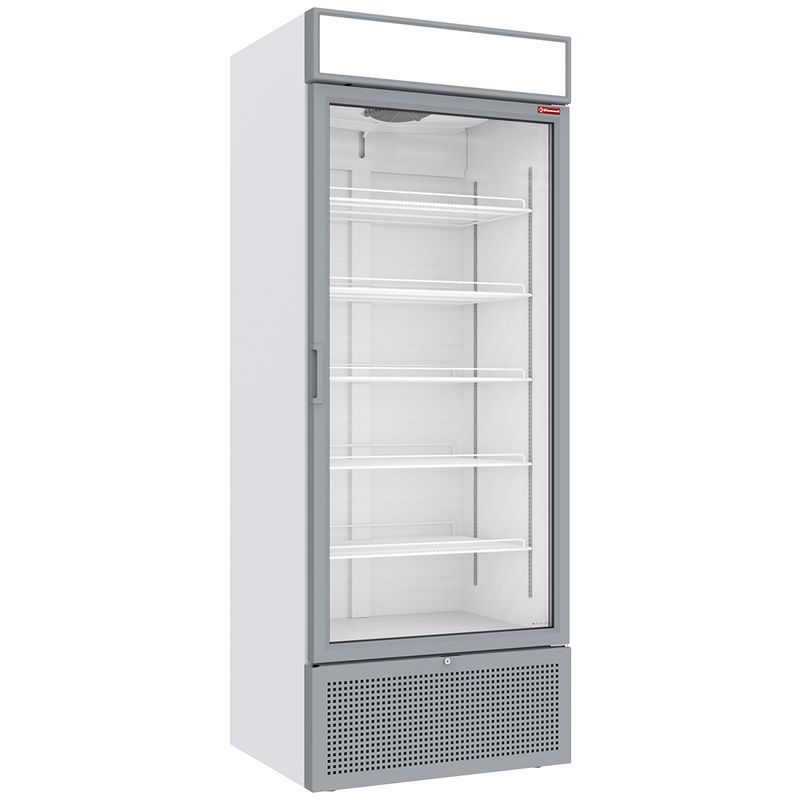 Positieve gekoelde vitrine 715 liter WIT met lichtbak