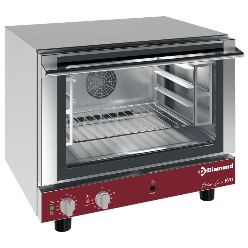 Elektrische convectieoven 4x 460x340 mm + manuele bevochtiger
