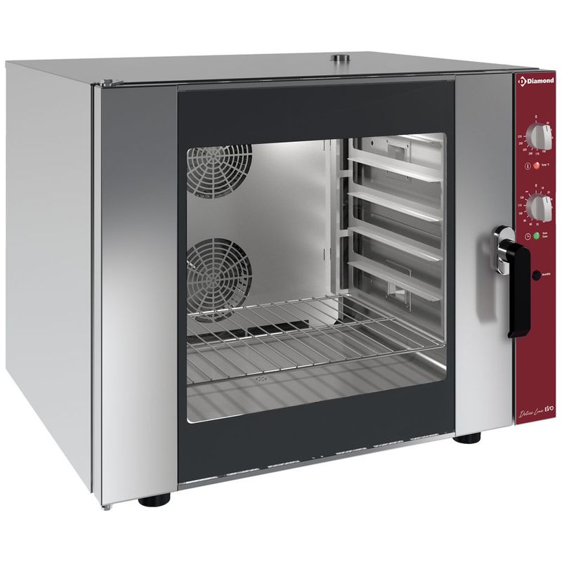 Elektrische convectieoven 6x 600x400 mm + manuele bevochtiger