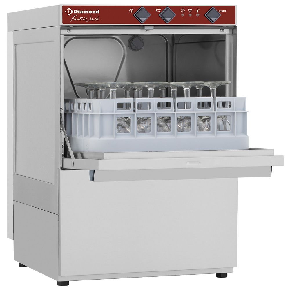 Glazenwasser, vierkante mand 350x350 mm