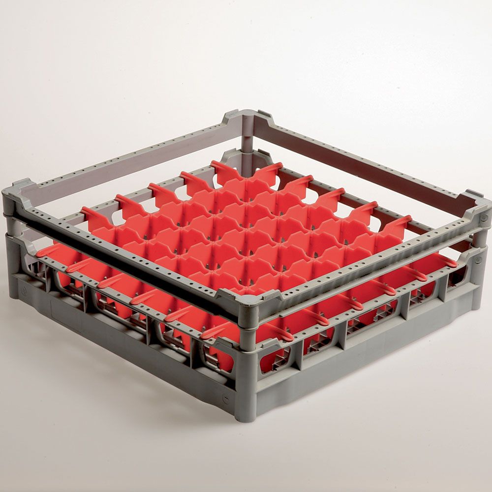Mand 49 glazen Ø 63 mm, h130 mm, Polyprop.