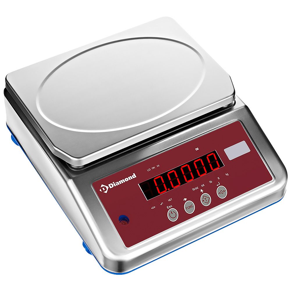 Roestvrij stalen elektronische weegschaal, 4Kg x 1g